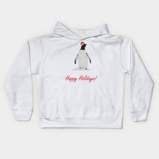 Christmas penguin Kids Hoodie